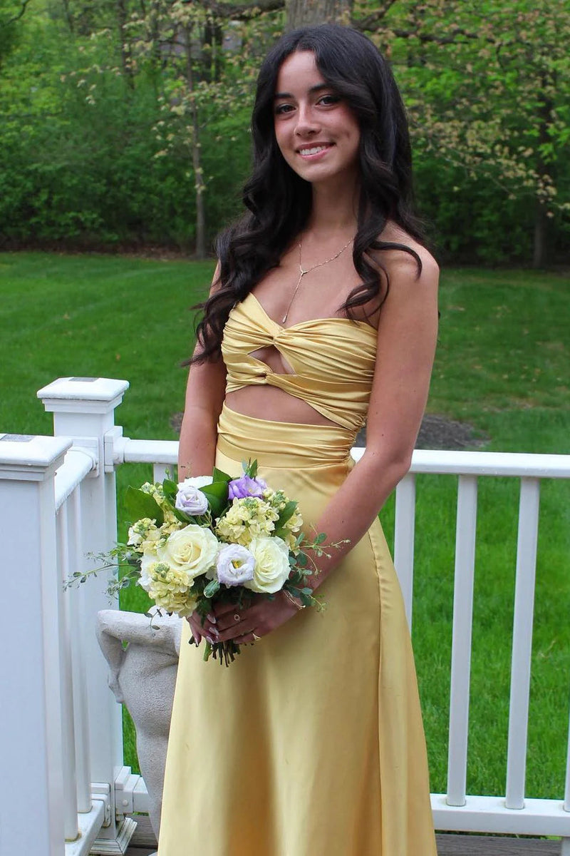 Sheath Strapless Black White Dot Floral Chiffon Prom Dress with Slit VK162002