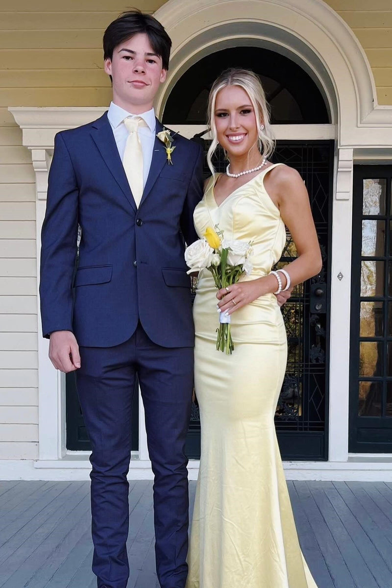 Charming Mermaid V Neck Satin Long Prom Dresses Party Dress Vickidress Charming Mermaid V Neck Satin Long Prom Dresses Party Dress Vickidress