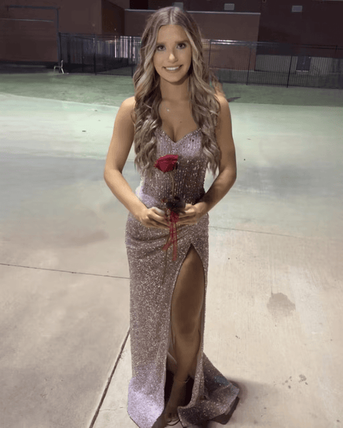 Sweetheart Sequins Mermaid Prom Dress With Beading