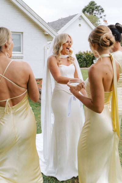 Mermaid Sweetheart Corset White Satin Wedding Dresses VK26010910