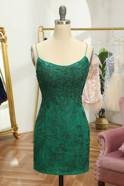 Lavender Short Tight Homecoming Dress with Lace Beading VK23062107