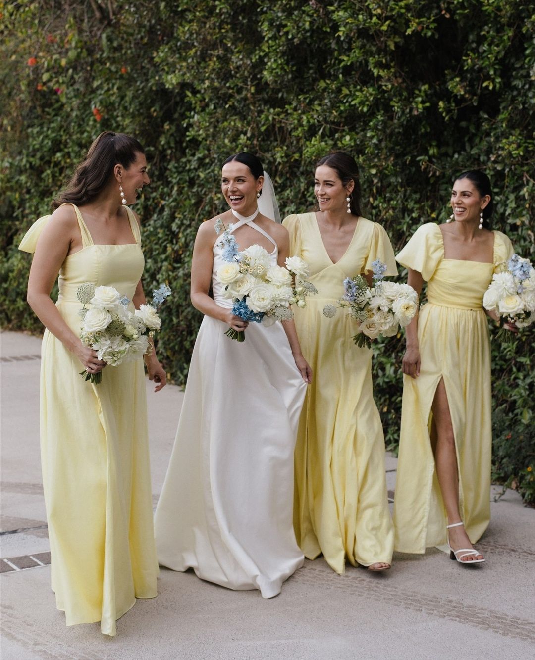 Chic A-Line Daffodi Long Bridesmaid Dresses VK23090207