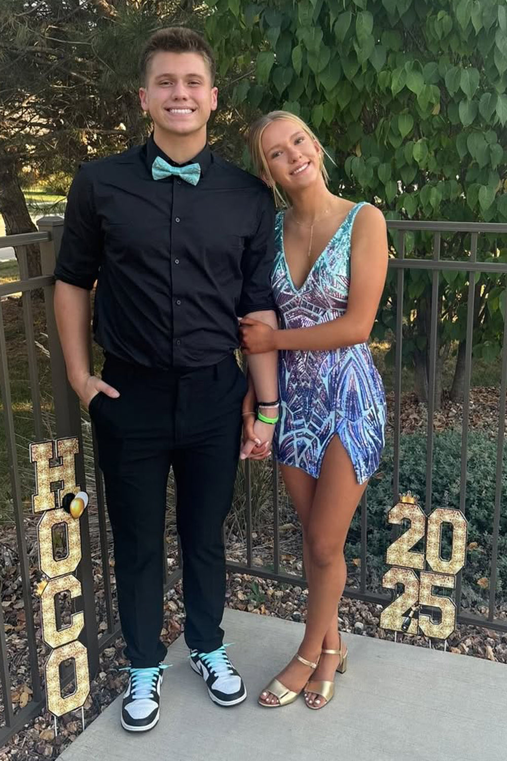 Bodycon V Neck Sequin Homecoming Dress VK25100709