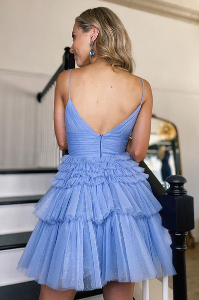 Stunning Lilac Strapless Sequins Short Homecoming Dresses VK23061605