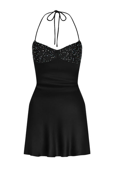 Sheath Purple Silk Satin Short Homecoming Dress with Sequins VK25092603