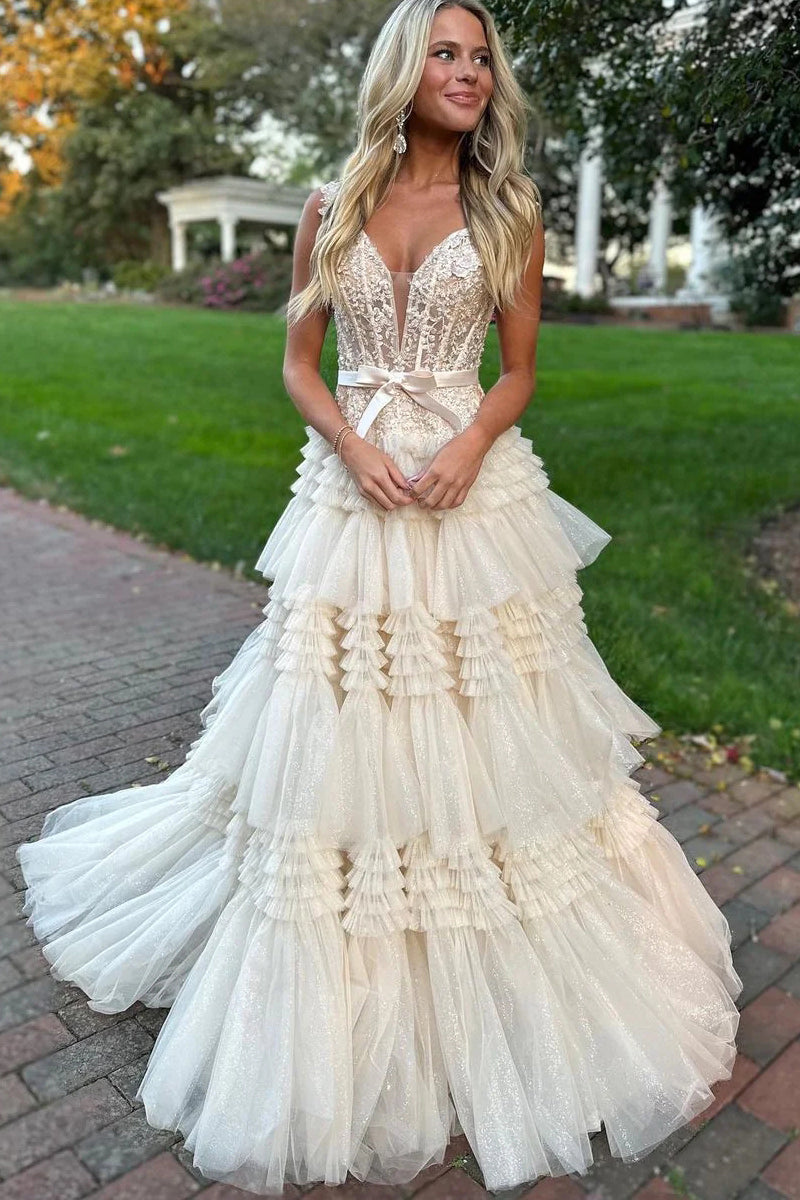 Sweet Ball Gown Tutu Tulle Prom Dresses VK112501
