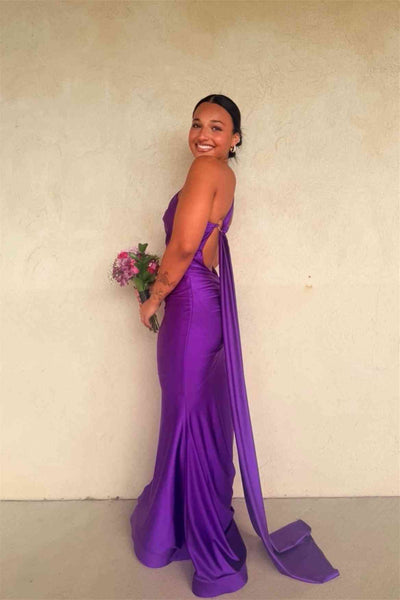 Halter Emerald Green Open Back Mermaid Long Dress