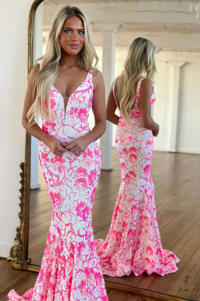 Floral mermaid gown shop
