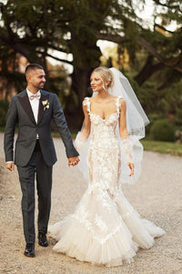 Mermaid Sweetheart See Through Lace Wedding Dresses VK23100802