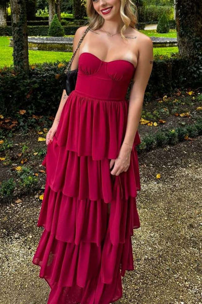 A-Line Sweetheart Ruffles Sage Green Satin Long Prom Dresses VK26011608