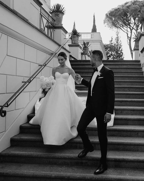 Ball Gown Sweetheart Satin Wedding Dresses VK23060702