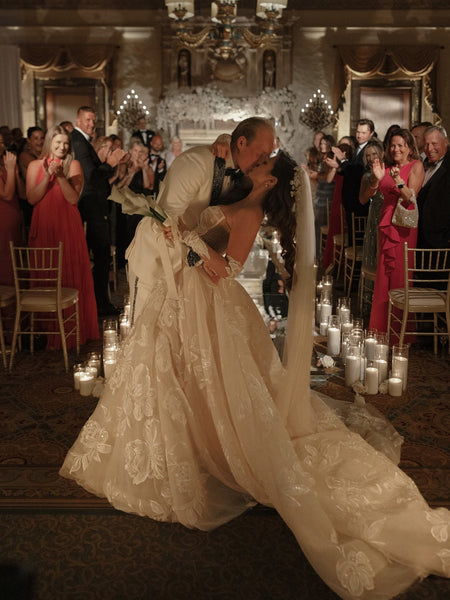 sweetheart Lace Long Sleeve A-Line Floor-Length Wedding Dress