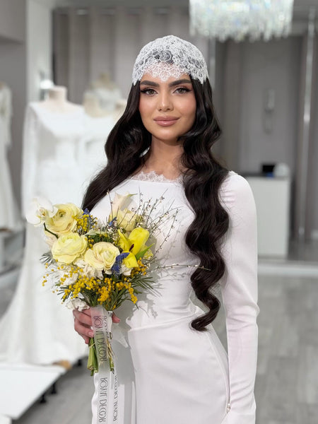 Simple Long Sleeve Mermaid Floor-Length Wedding Dress