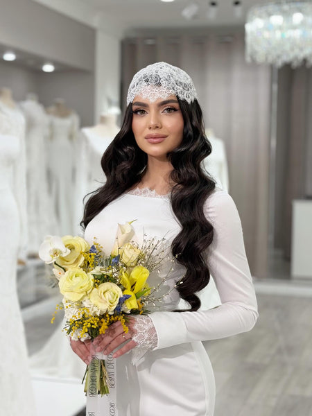 Simple Long Sleeve Mermaid Floor-Length Wedding Dress