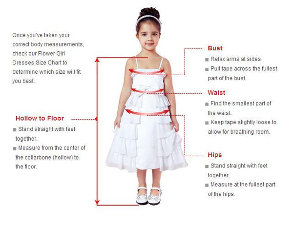 Cute A-line Straps Long Flower Girl Dress,Princess Tulle Flower Girl Dresses,Lace Ball Gowns VK0101035