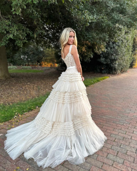 Sweet Ball Gown Tutu Tulle Prom Dresses VK112501