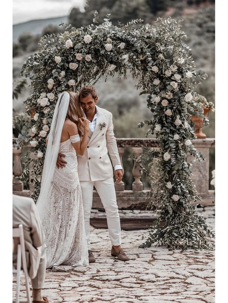 Fashionable Mermaid Sweetheart Lace Wedding Dresses  VK053002